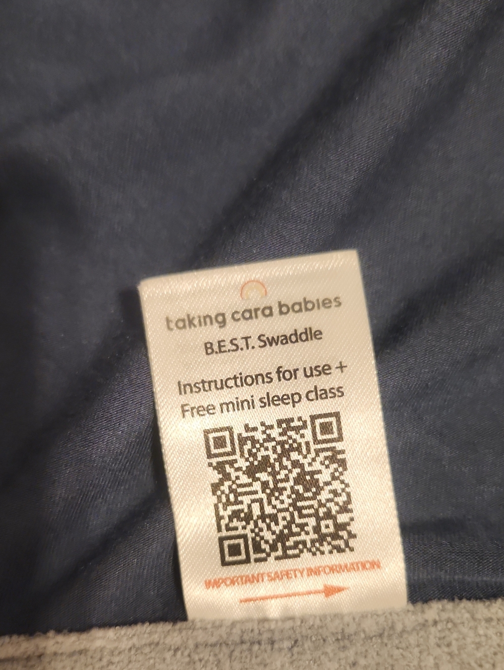 Taking Cara Babies b.e.s.t. Swaddle Coastal Blue 0-4 Months - Picture 2 of 6